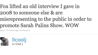 LL Cool J Will Not Be Meeting Sarah Palin